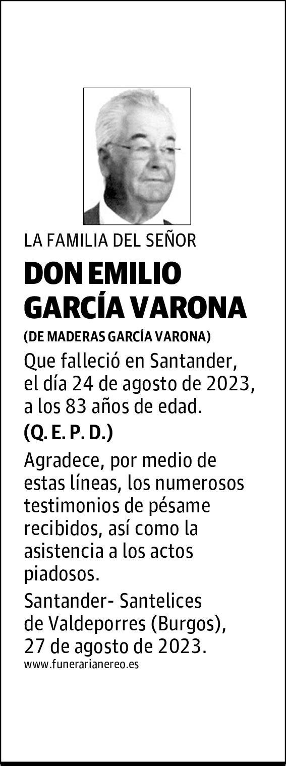 DON EMILIO GARCÍA VARONA
