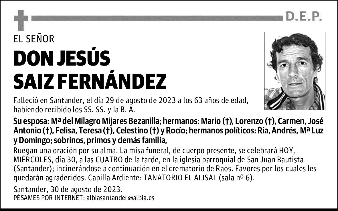 DON JESÚS SAIZ FERNÁNDEZ