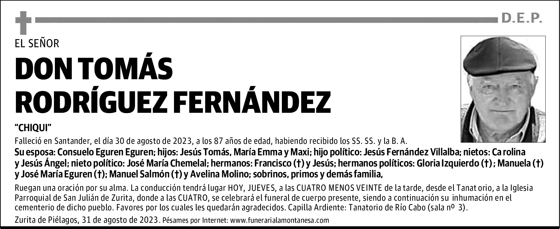 DON TOMÁS RODRÍGUEZ FERNÁNDEZ