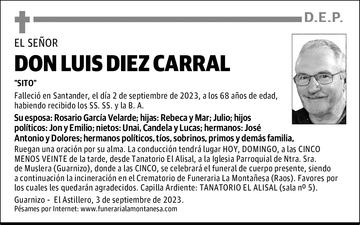 DON LUIS DIEZ CARRAL