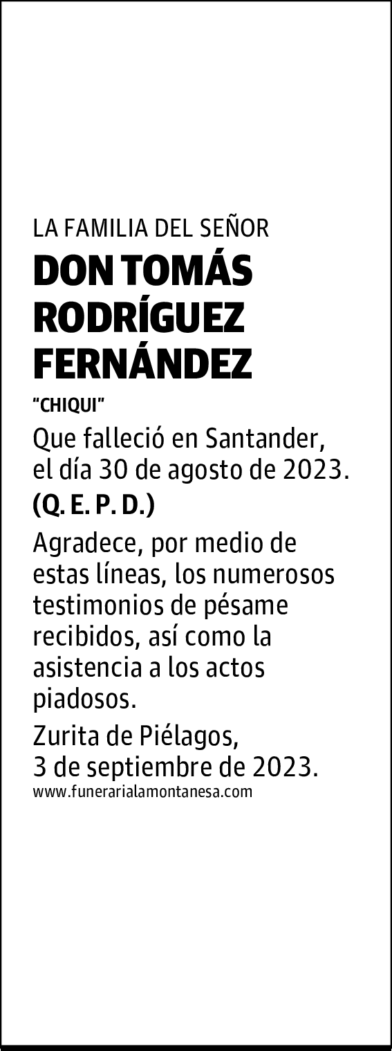DON TOMÁS RODRÍGUEZ FERNÁNDEZ