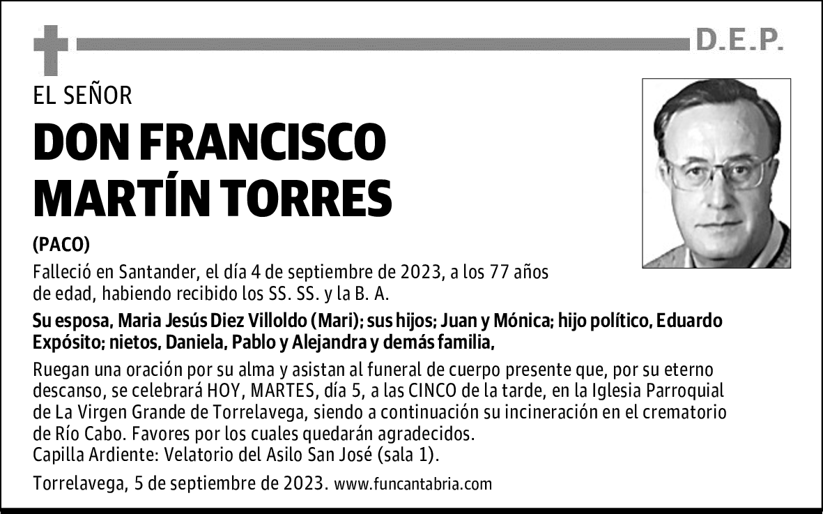 DON FRANCISCO MARTÍN TORRES