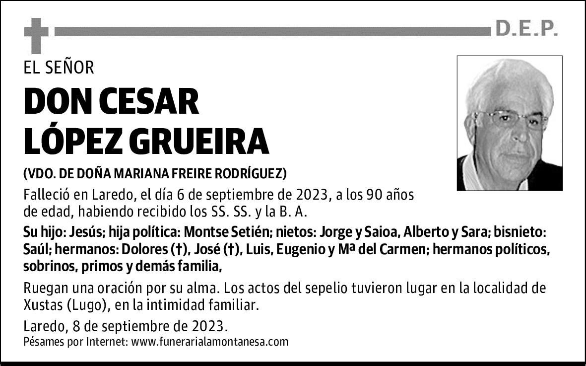 DON CESAR LÓPEZ GRUEIRA