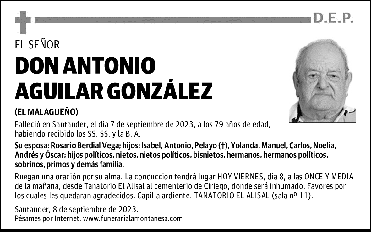 DON ANTONIO AGUILAR GONZÁLEZ
