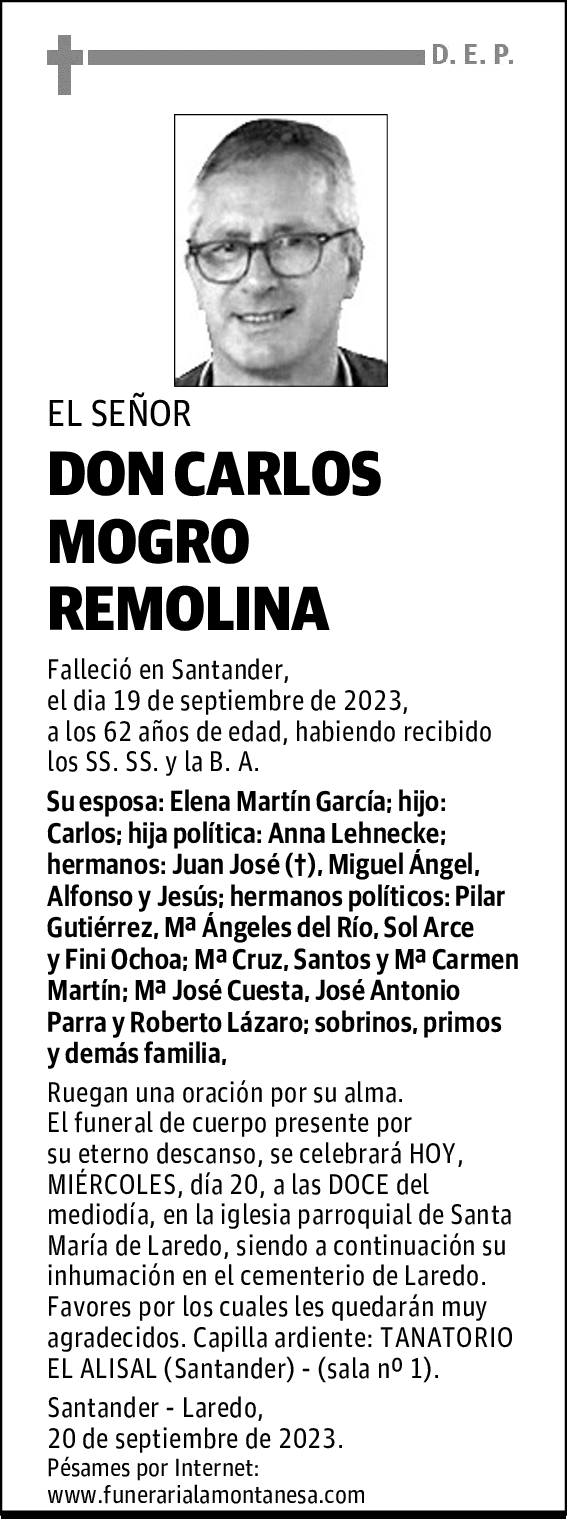 DON CARLOS MOGRO REMOLINA