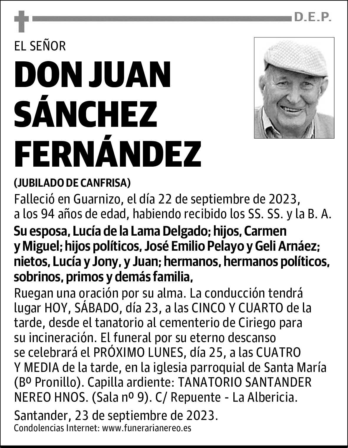 DON JUAN SÁNCHEZ FERNÁNDEZ