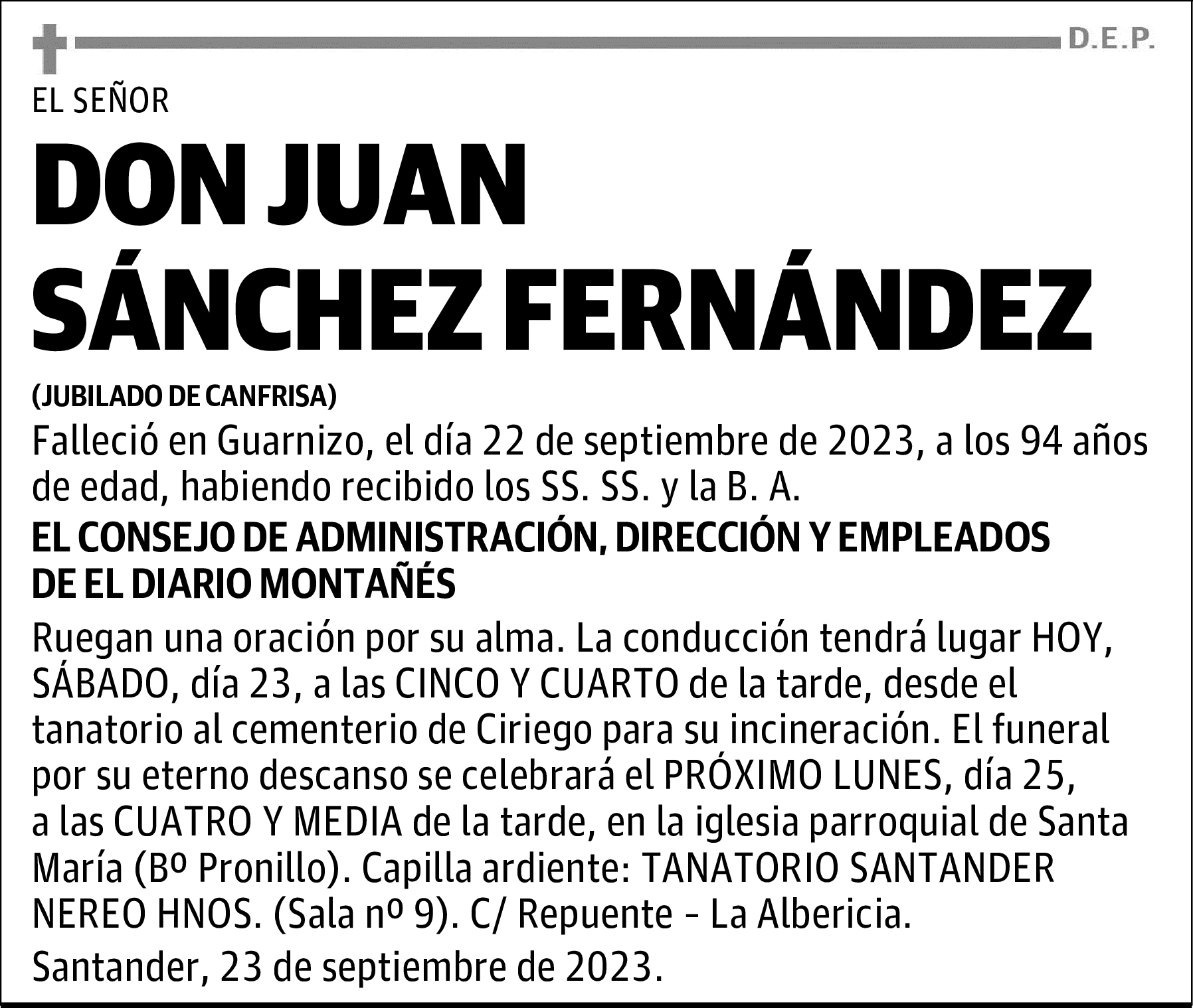 DON JUAN SÁNCHEZ FERNÁNDEZ