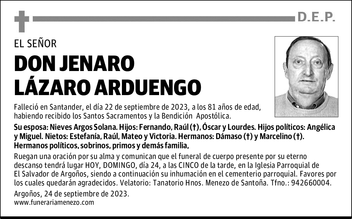 DON JENARO LÁZARO ARDUENGO