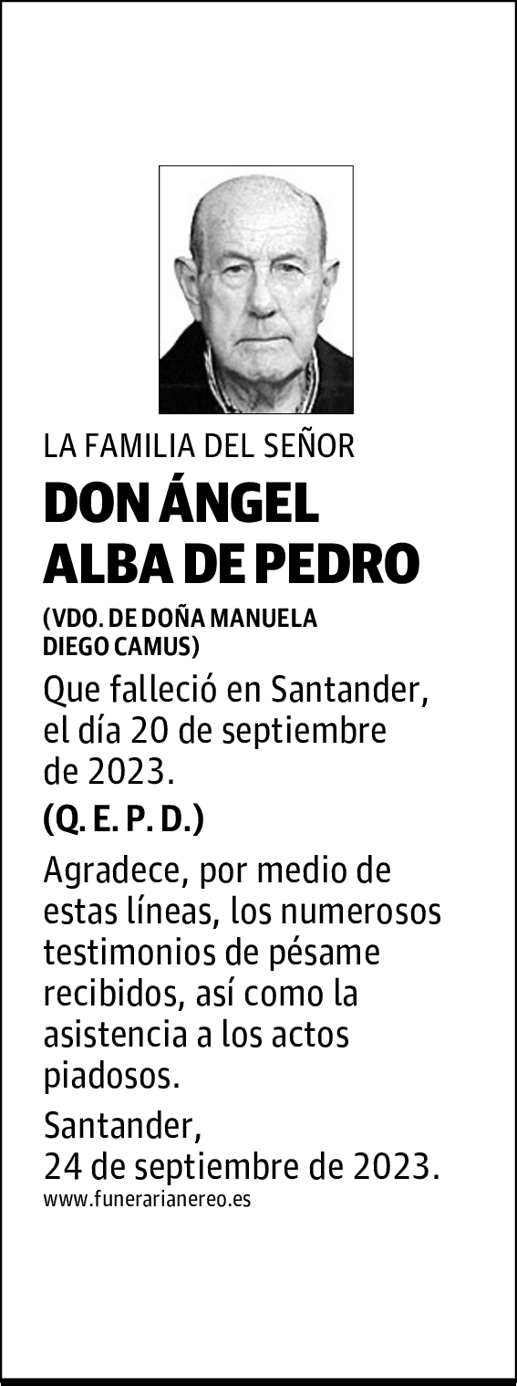 DON ÁNGEL ALBA DE PEDRO