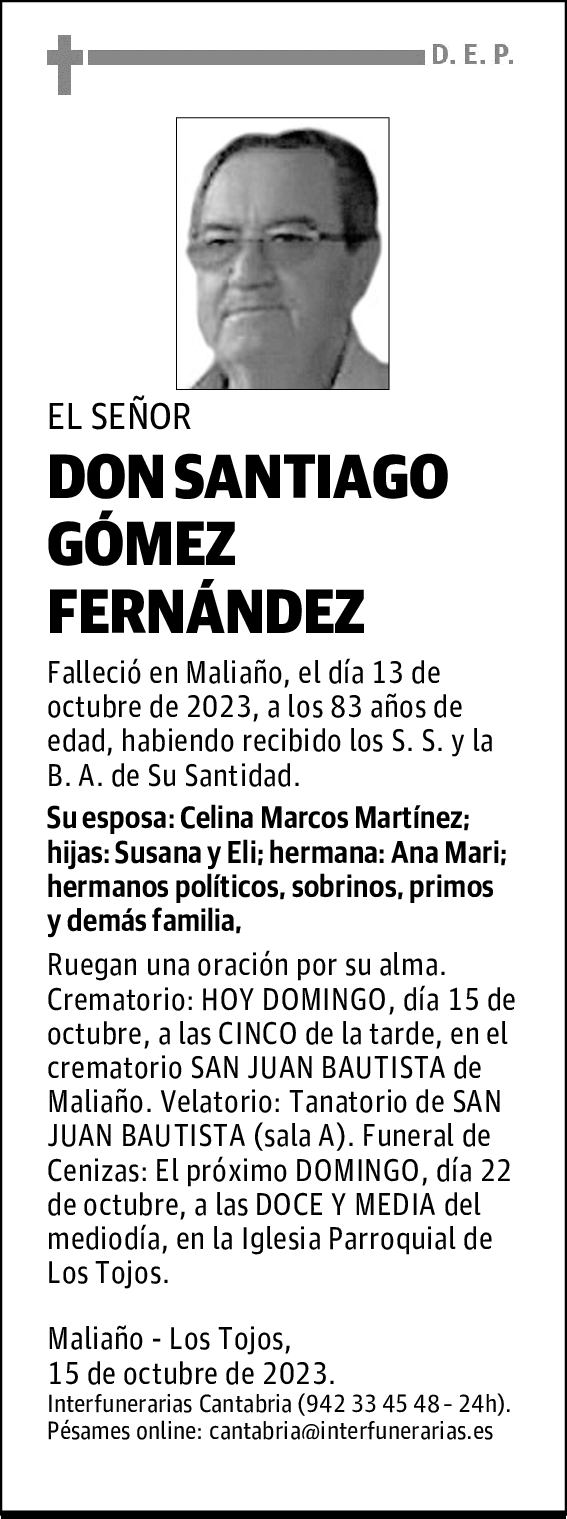DON SANTIAGO GÓMEZ FERNÁNDEZ