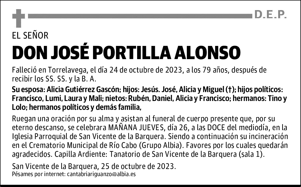 DON JOSÉ PORTILLA ALONSO
