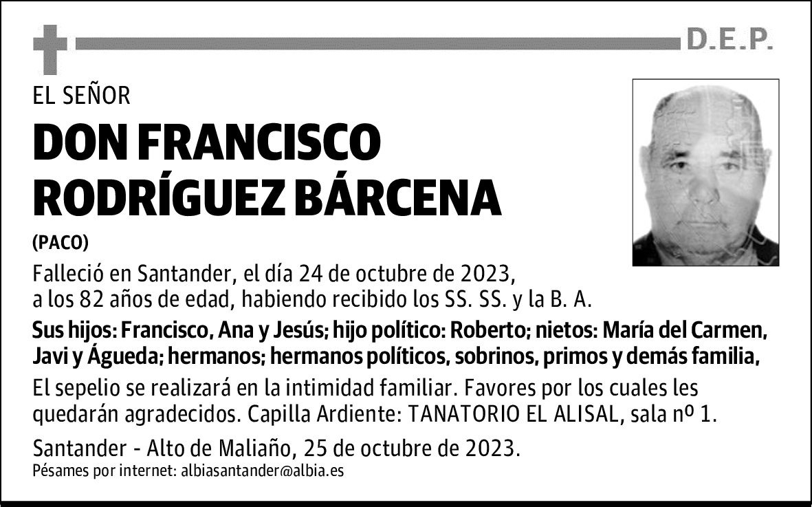 DON FRANCISCO RODRÍGUEZ BÁRCENA