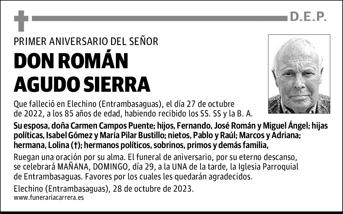 DON ROMÁN AGUDO SIERRA