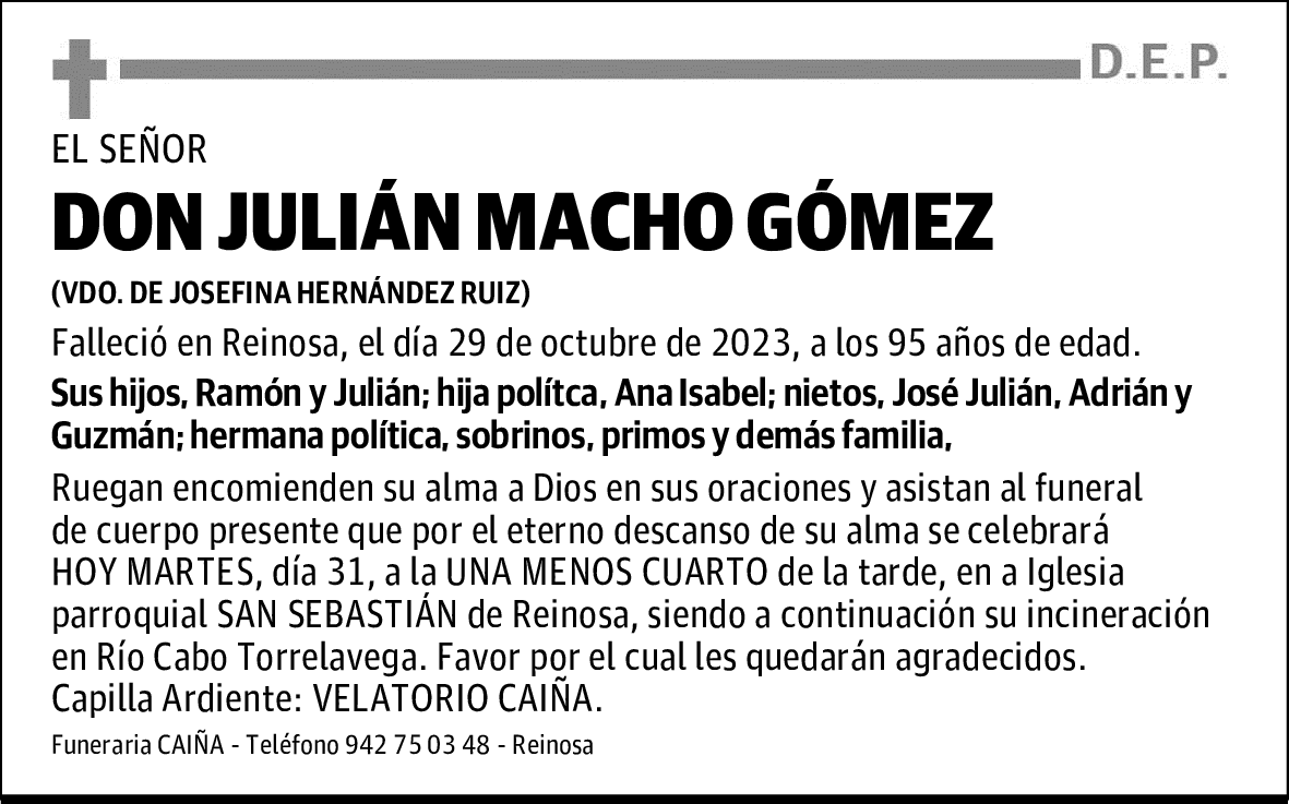 DON JULIÁN MACHO GÓMEZ