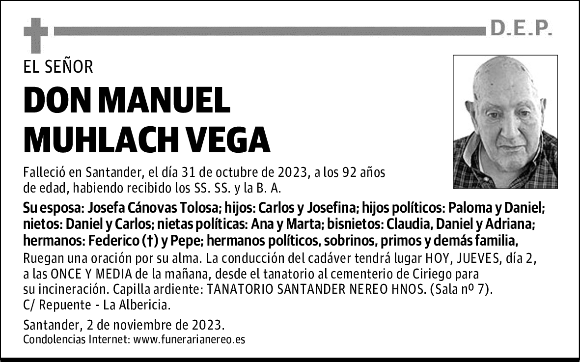 DON MANUEL MUHLACH VEGA