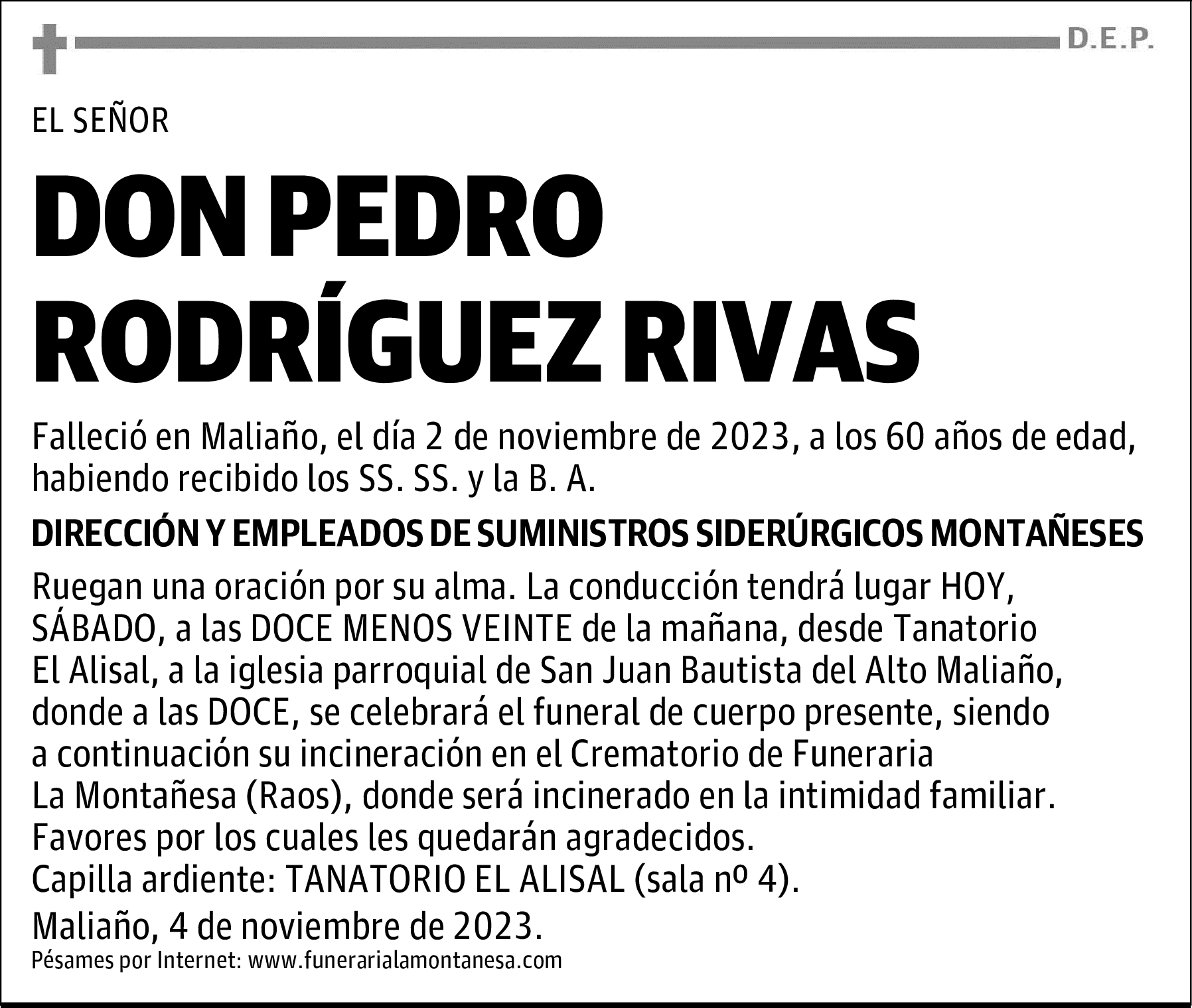DON PEDRO RODRÍGUEZ RIVAS