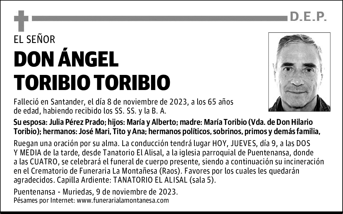 DON ÁNGEL TORIBIO TORIBIO