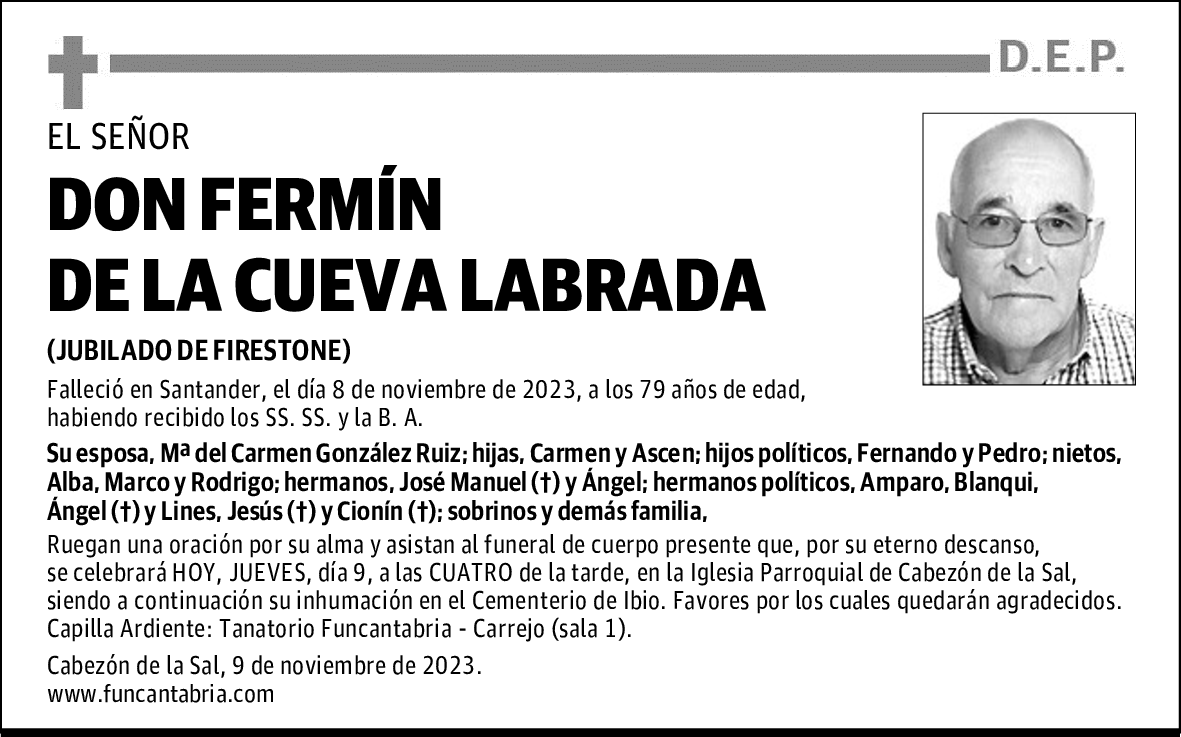 DON FERMÍN DE LA CUEVA LABRADA