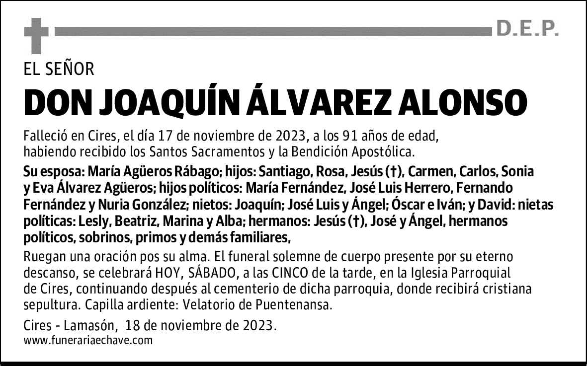 DON JOAQUÍN ÁLVAREZ ALONSO