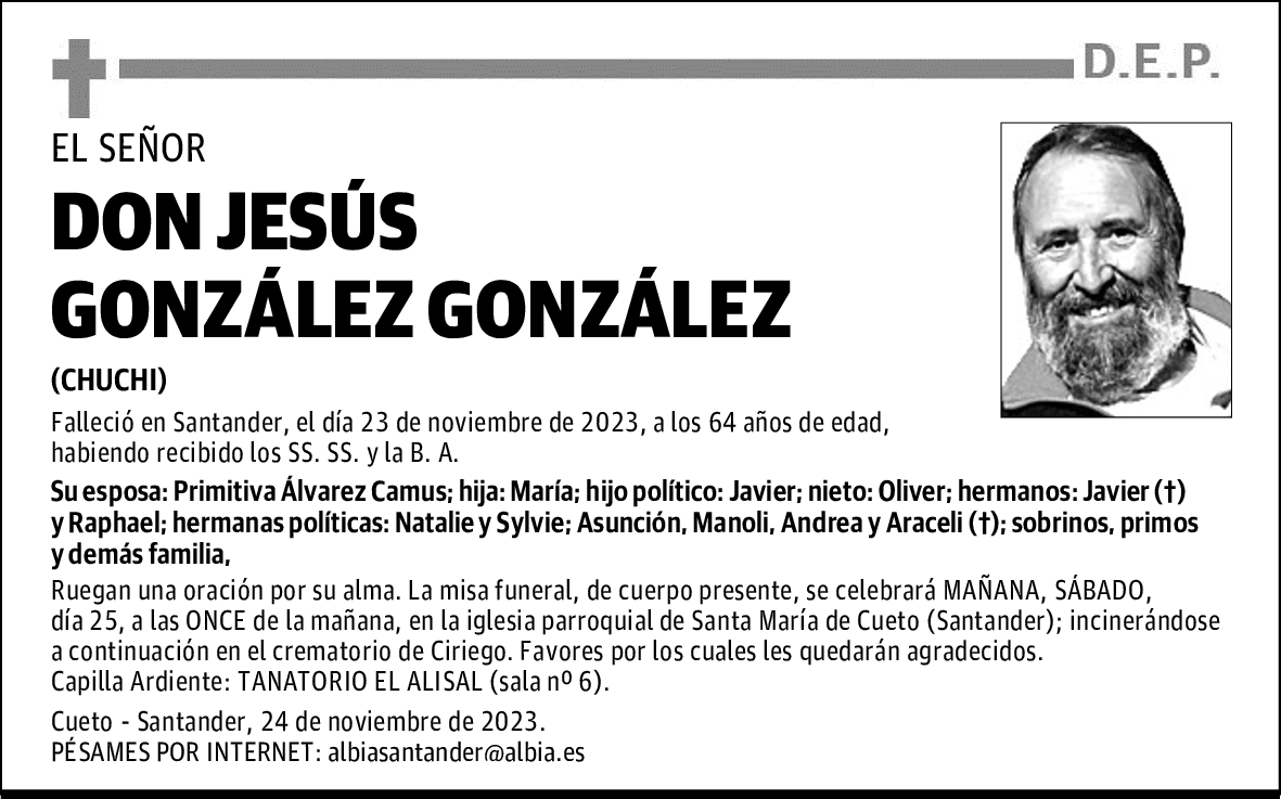 DON JESÚS GONZÁLEZ GONZÁLEZ