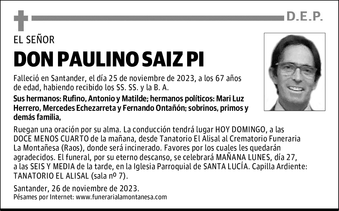 DON PAULINO SAIZ PI