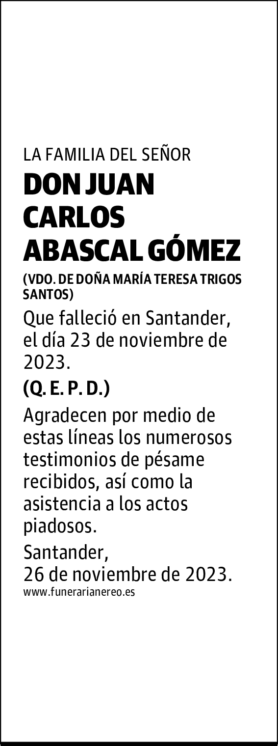 DON JUAN CARLOS ABASCAL GÓMEZ