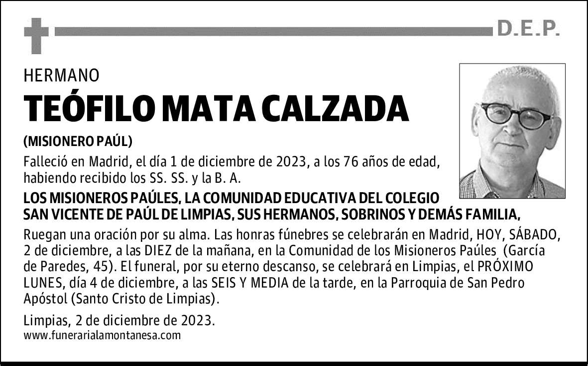 TEÓFILO MATA CALZADA