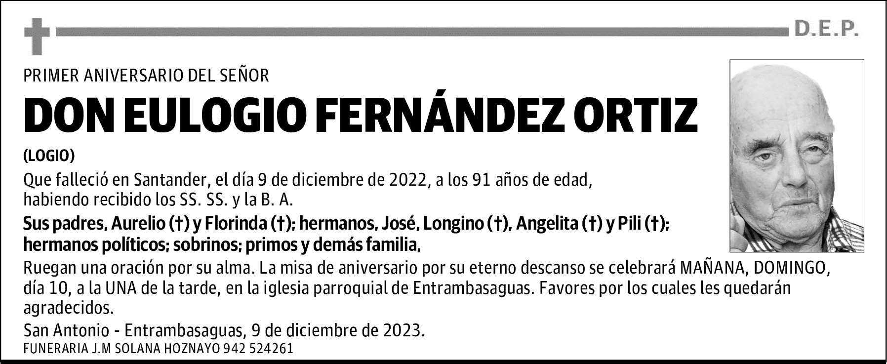 DON EULOGIO FERNÁNDEZ ORTIZ