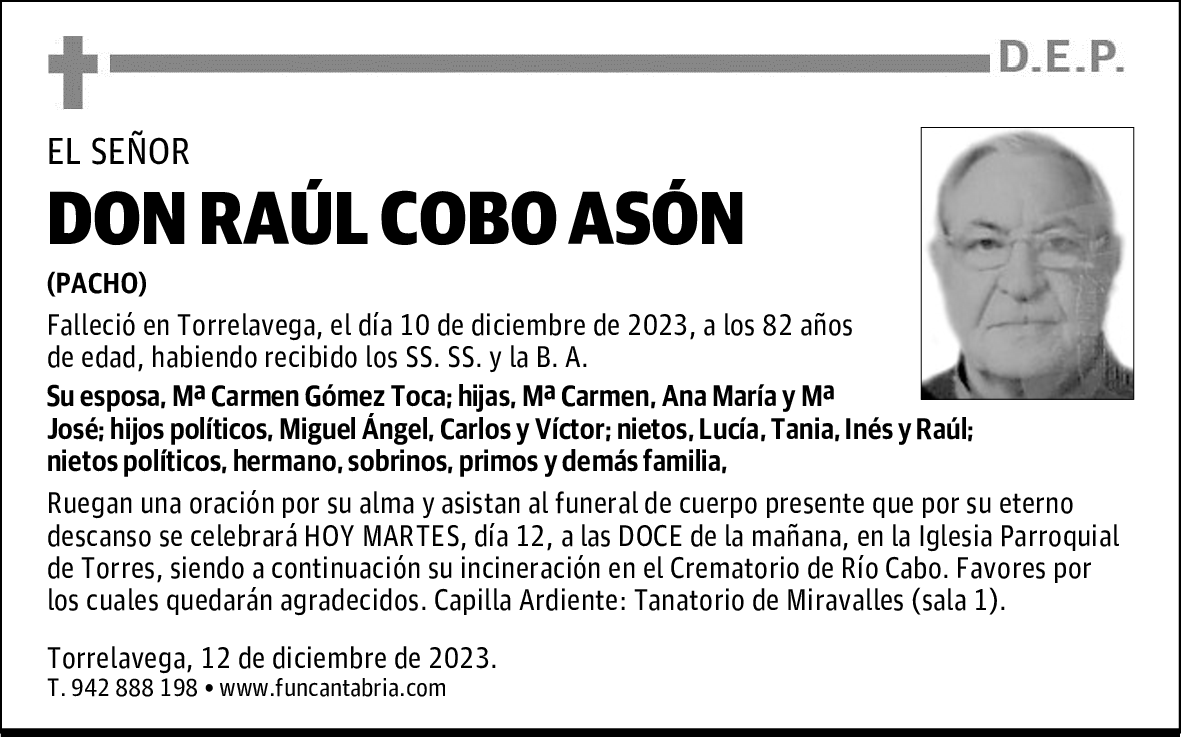 DON RAÚL COBO ASÓN