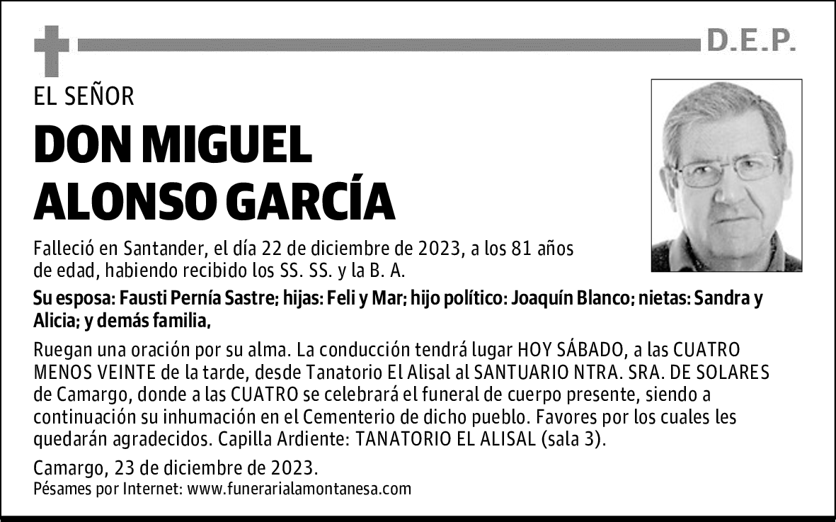 DON MIGUEL ALONSO GARCÍA