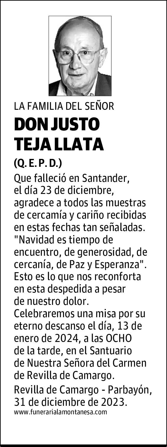 DON JUSTO TEJA LLATA