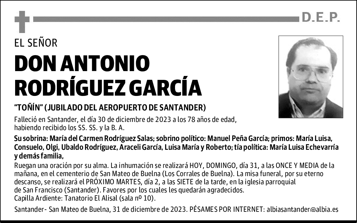 DON ANTONIO RODRÍGUEZ GARCÍA