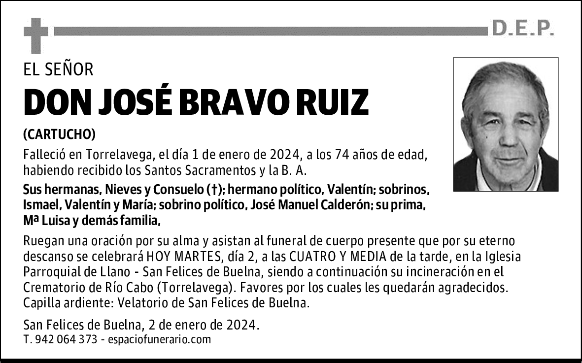 DON JOSÉ BRAVO RUIZ