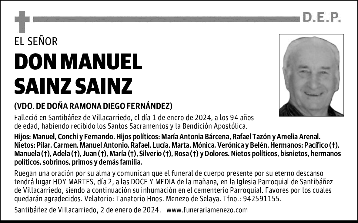 DON MANUEL SAINZ SAINZ