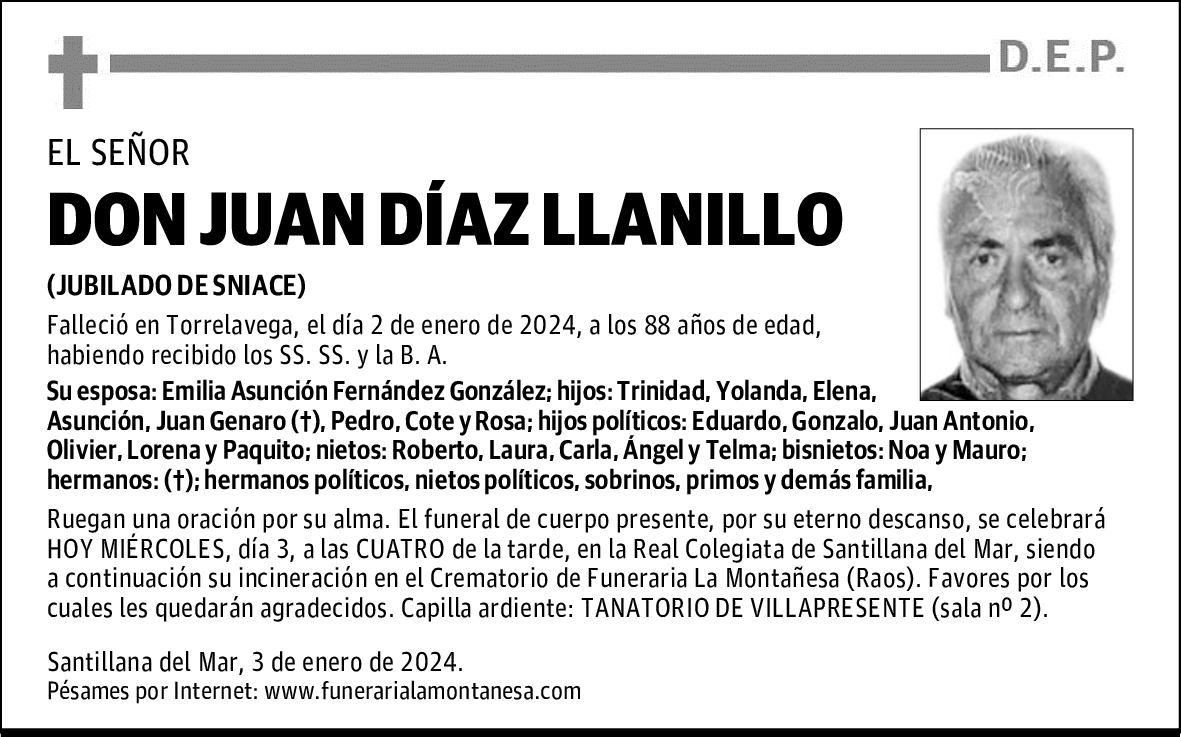DON JUAN DÍAZ LLANILLO