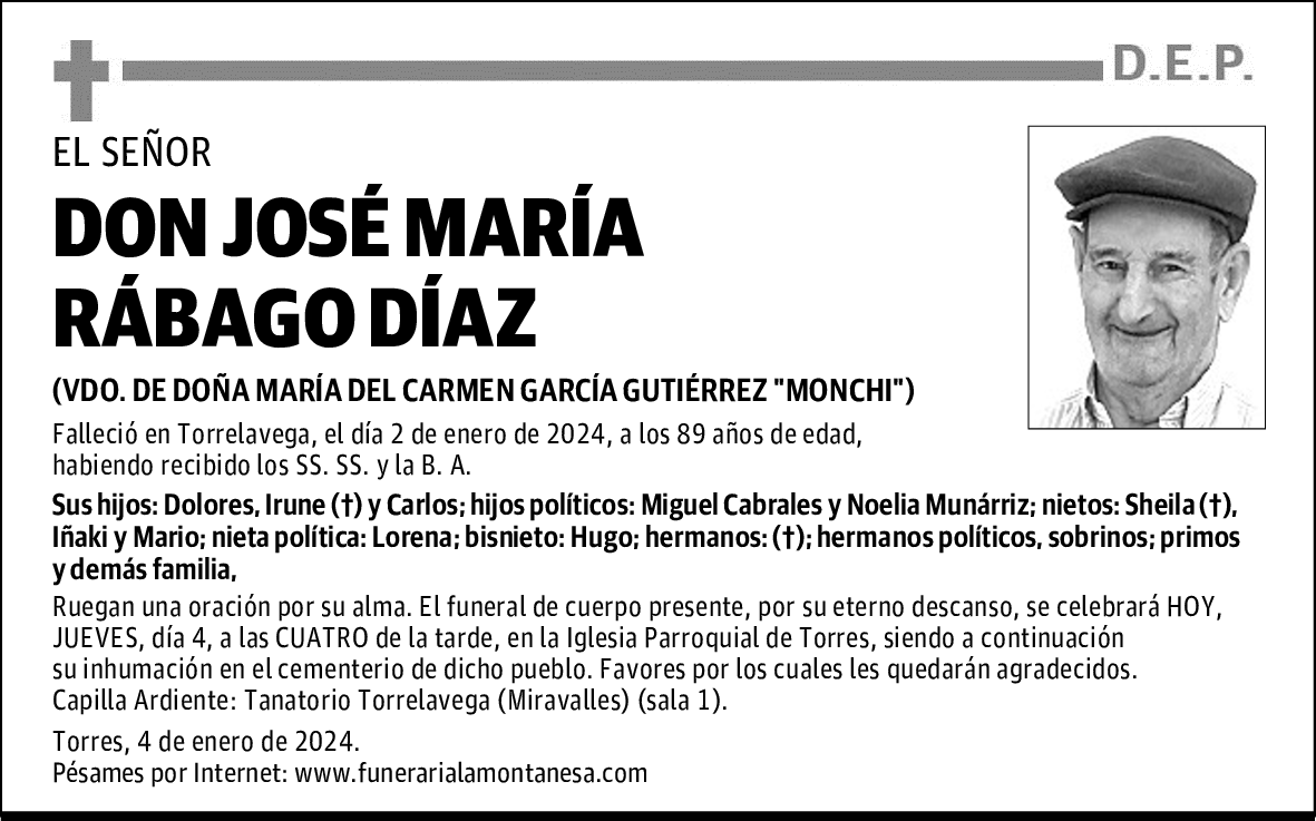 DON JOSÉ MARÍA RÁBAGO DÍAZ