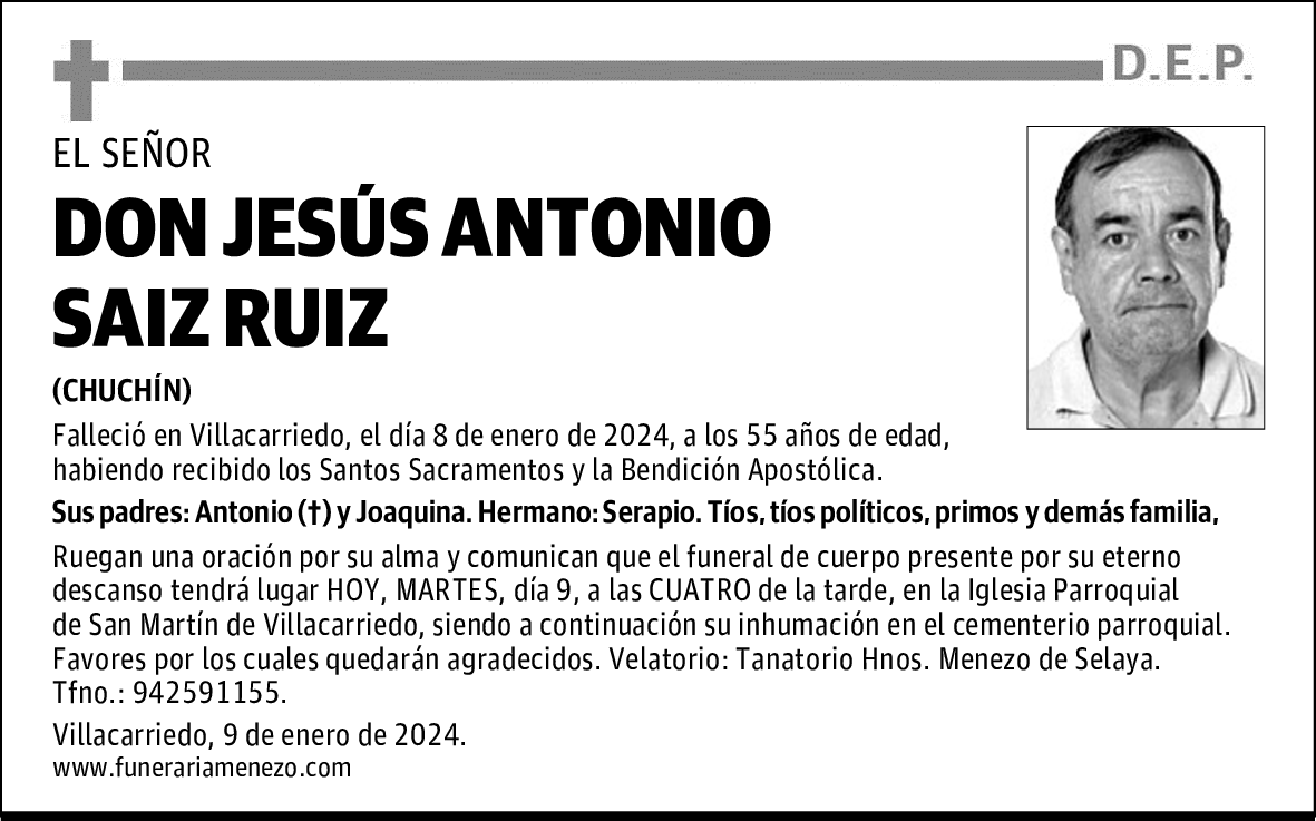 DON JESÚS ANTONIO SAIZ RUIZ
