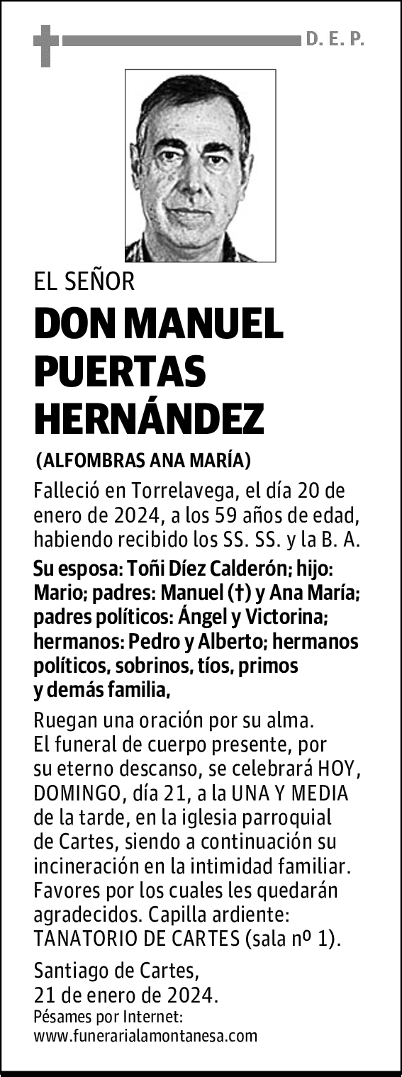DON MANUEL PUERTAS HERNÁNDEZ
