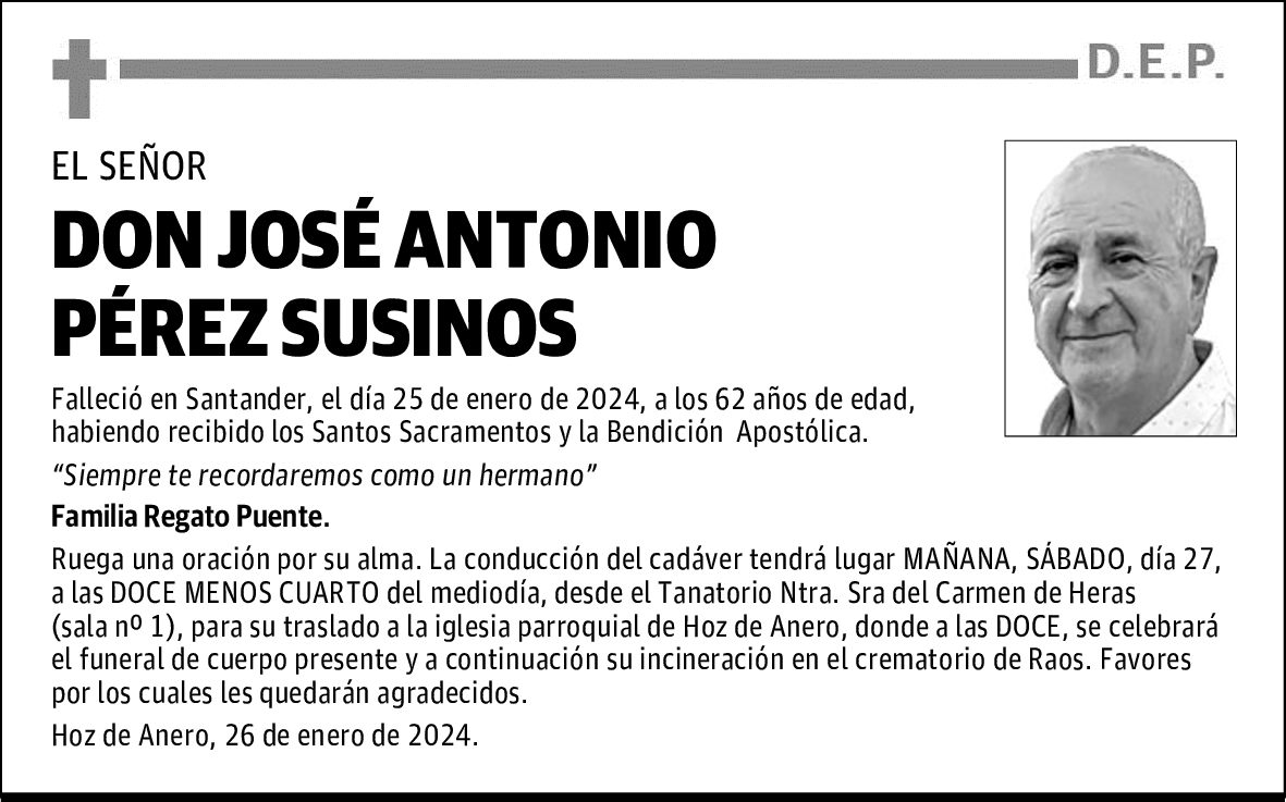 DON JOSÉ ANTONIO PÉREZ SUSINOS