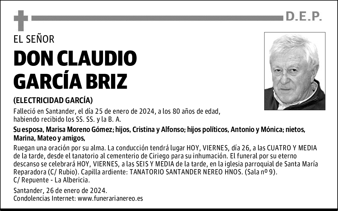 DON CLAUDIO GARCÍA BRIZ