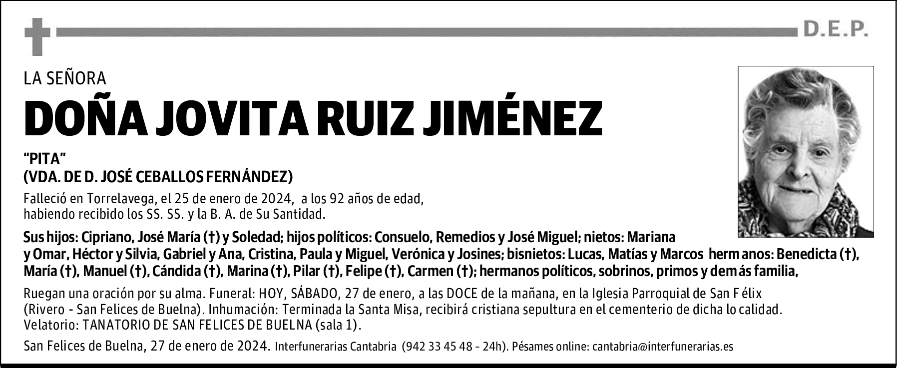 DOÑA JOVITA RUIZ JIMÉNEZ