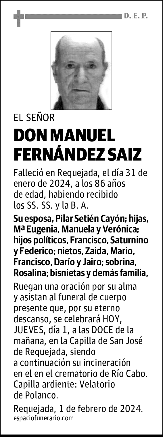 DON MANUEL FERNÁNDEZ SAIZ