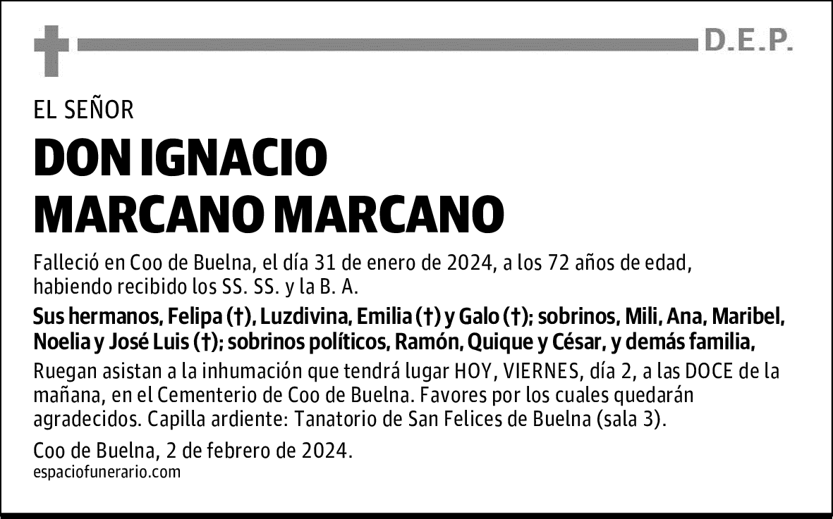 DON IGNACIO MARCANO MARCANO