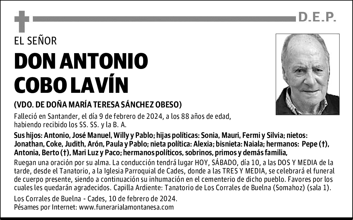 DON ANTONIO COBO LAVÍN