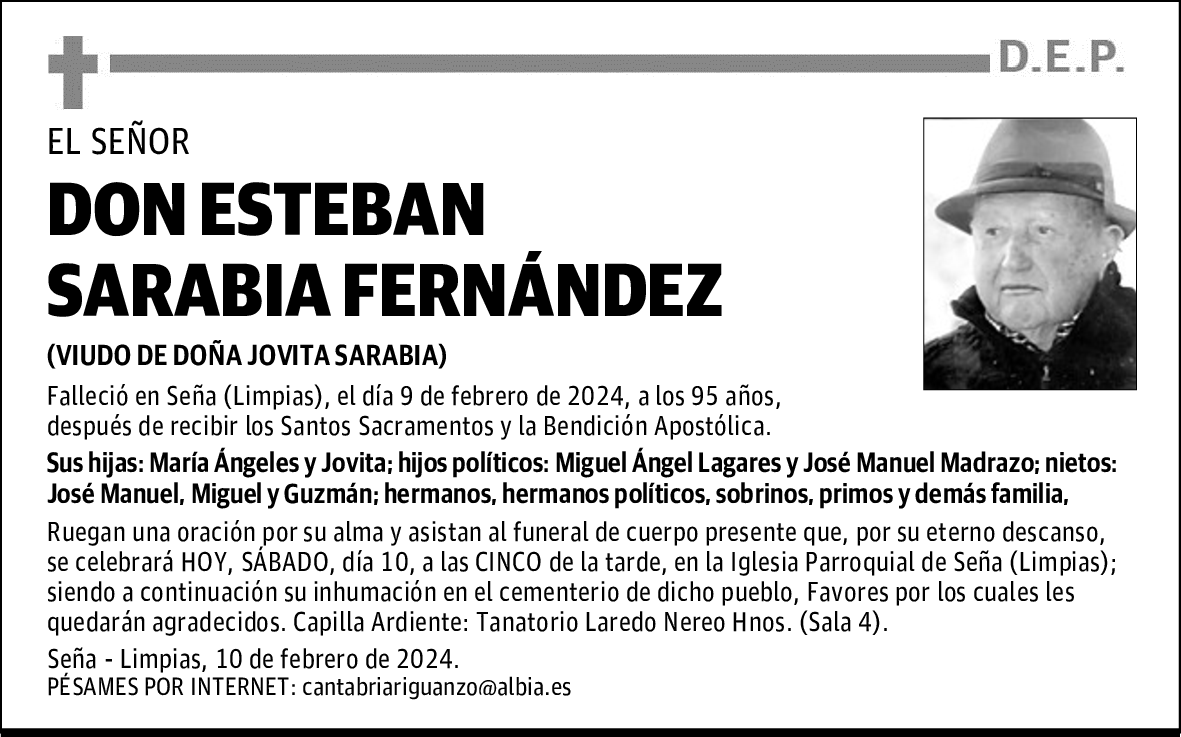 DON ESTEBAN SARABIA FERNÁNDEZ