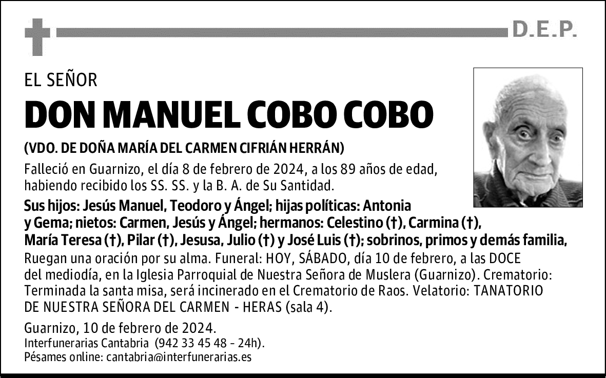 DON MANUEL COBO COBO
