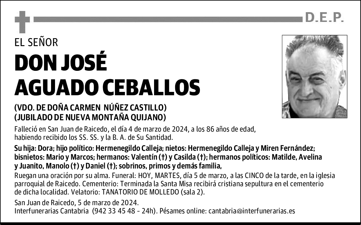 DON JOSÉ AGUADO CEBALLOS