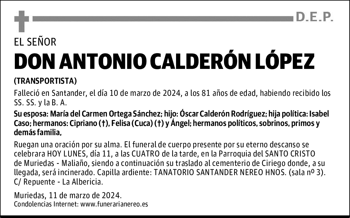 DON ANTONIO CALDERÓN LÓPEZ