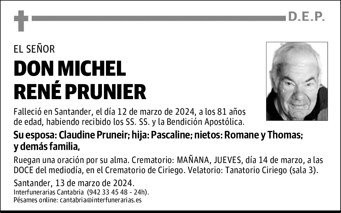 DON MICHEL RENÉ PRUNIER