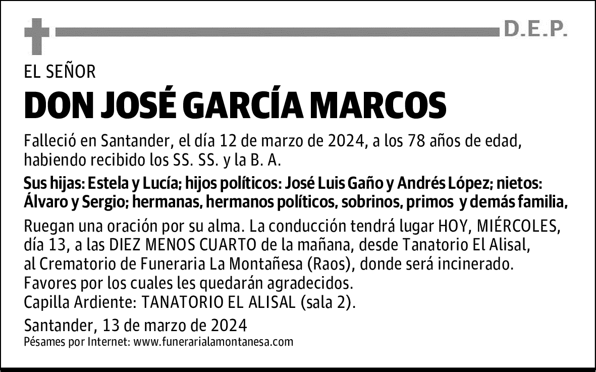 DON JOSÉ GARCÍA MARCOS
